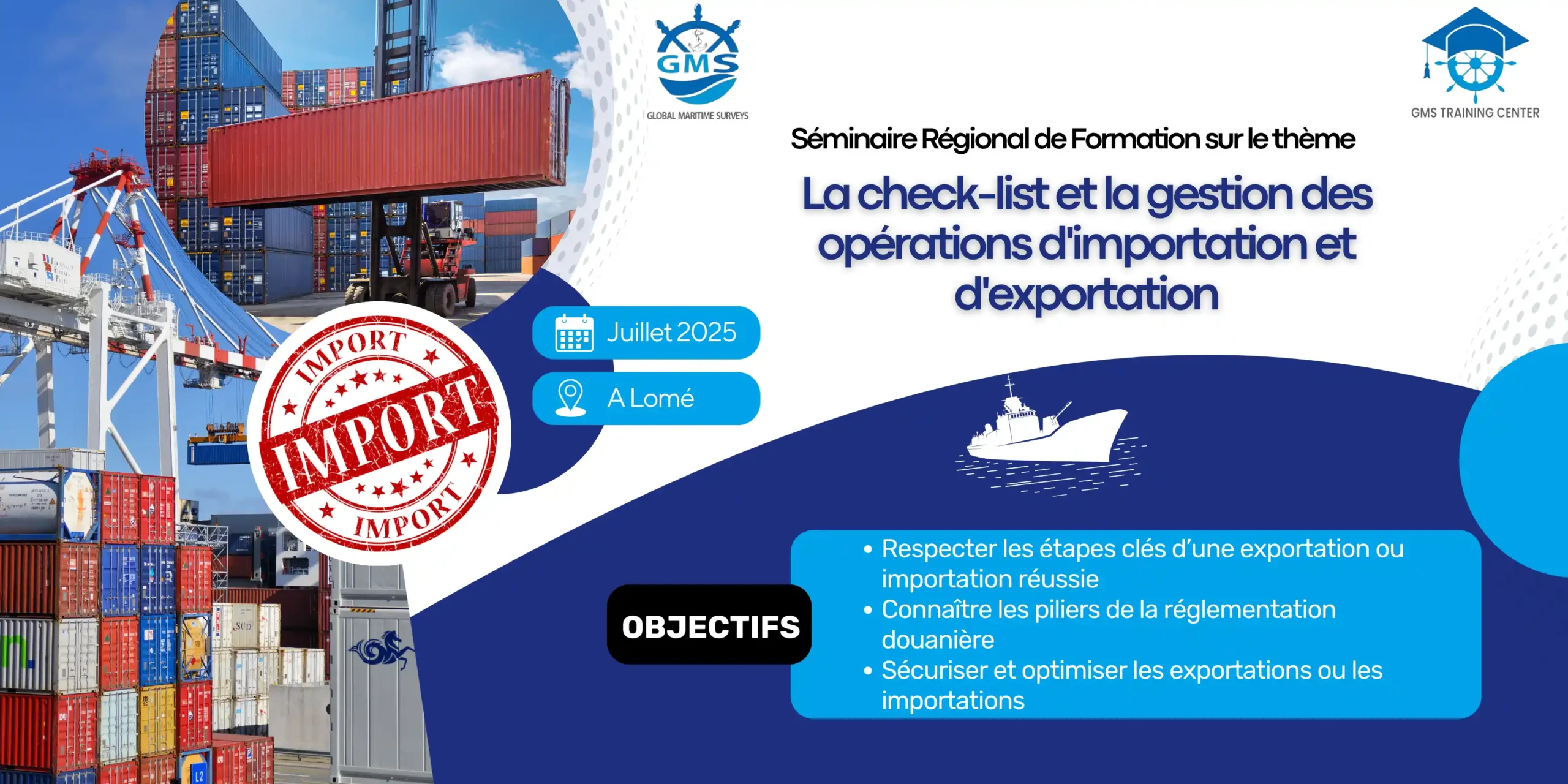 La check-list et la gestion des opérations d'importation et d'exportation - Global Maritime Surveys