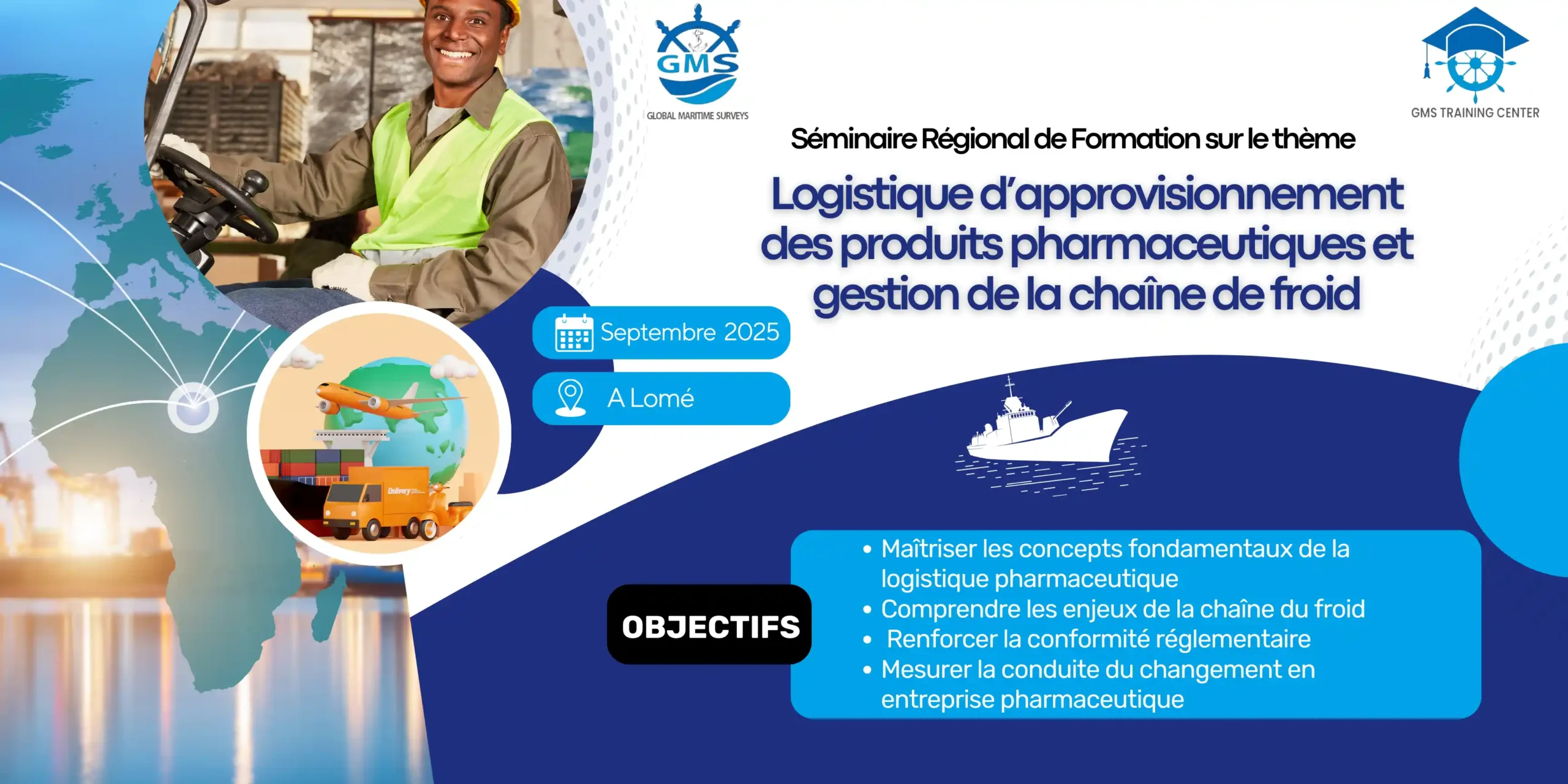 Logistique d’approvisionnement des produits pharmaceutiques et gestion de la chaîne de froid - Global Maritime Surveys